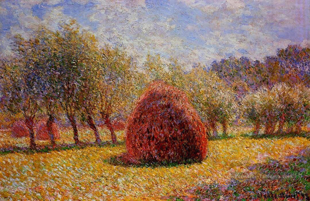 Les meules de foin à Giverny 1895 Claude Monet Peintures à l'huile